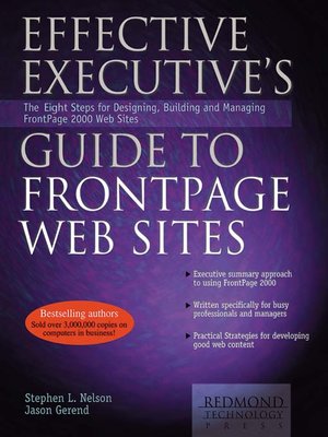 cover image of Effective Executive's Guide to FrontPage Web Sites